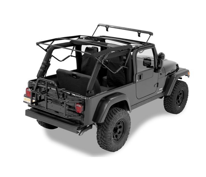 Jeep TJ Soft Top Replacement Bow Kit 97-06 Jeep Wrangler Unlimited TJ Black  Bestop | Jeeperz Creeperz