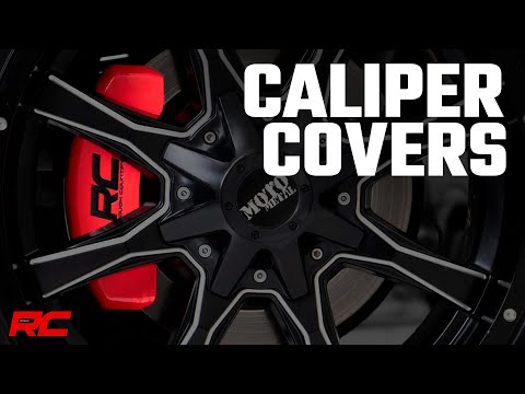 RC Caliper Cover Red 07-18 Jeep Wrangler JK Rough Country | Jeeperz Creeperz