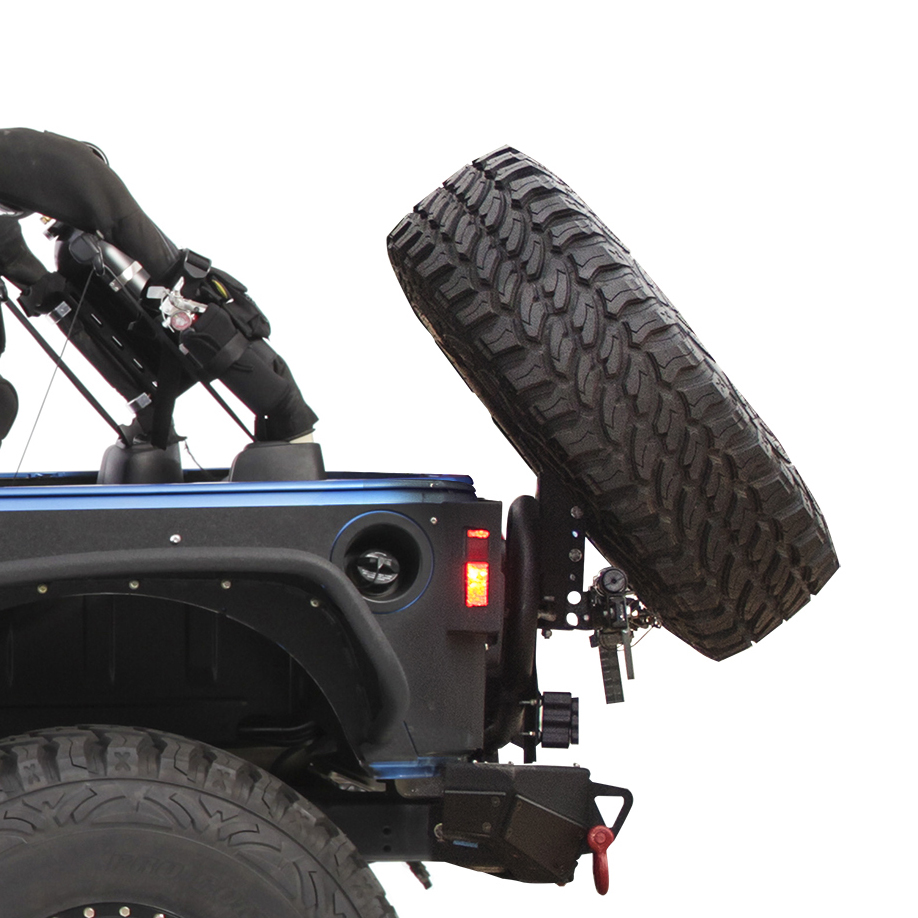 Slant Mount for XRC Tire Carrier Jeep JK Black Powdercoat Smittybilt |  Jeeperz Creeperz